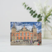 Centraal station, Sights van Amsterdam Briefkaart (Staand voorkant)