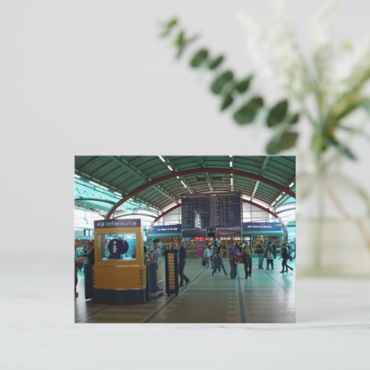Centraal station Utrecht Briefkaart (Staand voorkant)