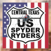 Centraal Texas Hoofdstuk - Decal Vlag & Logo (Vel 2)