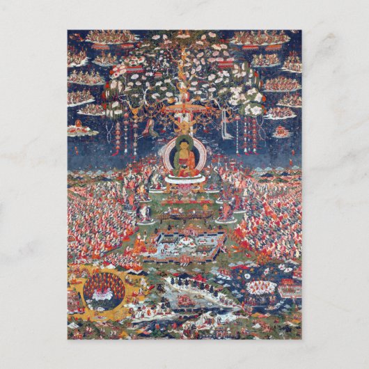 Centraal-Tibet Amitabha, de Boeddha van het Wester Briefkaart (Voorkant)