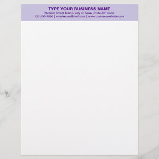 Centraal uitgelijnde en Paarse monochrome kop van Briefhoofd