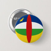 Centrafrique Fisheye Flag Button (Voorkant /achterkant)
