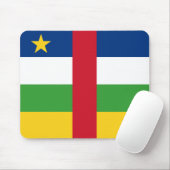Centrafrique Flag Mousepad Muismat (Met muis)