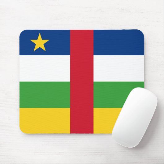 Centrafrique Flag Mousepad Muismat (Met muis)