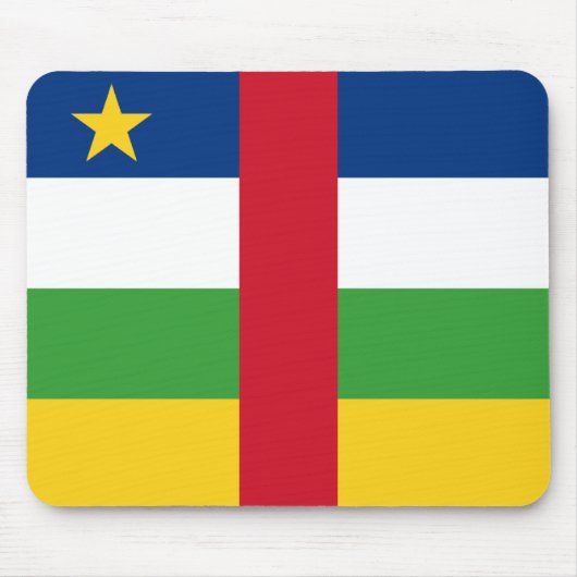 Centrafrique Flag Mousepad Muismat (Voorkant)
