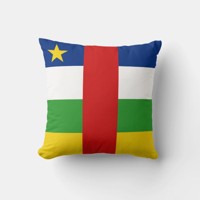 Centrafrique Flag x Flag Pillow Kussen (Voorkant)