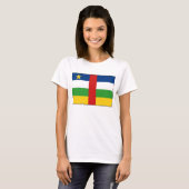 Centrafrique Flag x Map T-Shirt (Voorkant volledig)