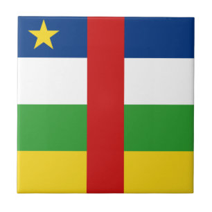Centrafrique Vlag Keramische Tegels Tegeltje
