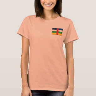Centrafrique Vlag + Landkaart T-Shirt