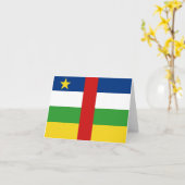 Centrafrique Vlag Notitiekaart (Gele Bloem)