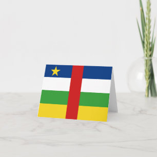 Centrafrique Vlag Notitiekaart