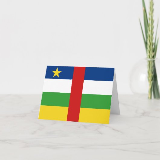 Centrafrique Vlag Notitiekaart (Voorkant)