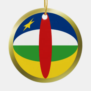 Centrafrique Vlag Ornament