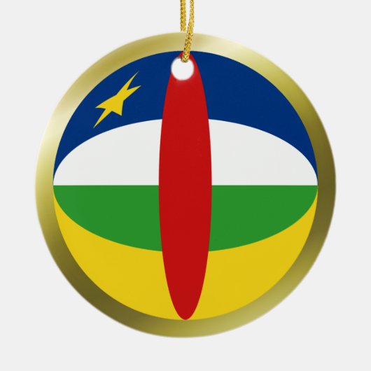 Centrafrique Vlag Ornament (Voorkant)