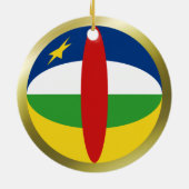 Centrafrique Vlag Ornament (Achterkant)
