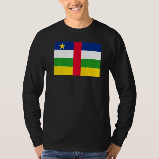 CENTRAL AFRICAN REPUBLIC FLAG BANGUI T-SHIRT (Voorkant)