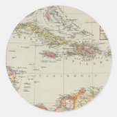 Central America 2 Ronde Sticker (Voorkant)