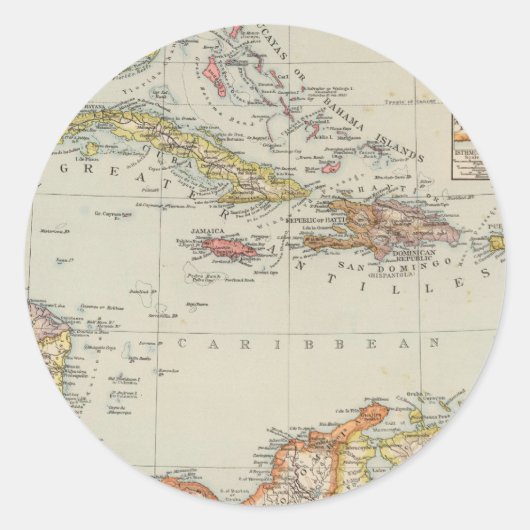 Central America 2 Ronde Sticker (Voorkant)