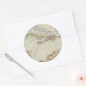 Central America 2 Ronde Sticker (Envelop)