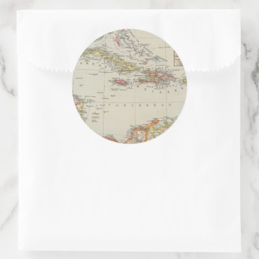 Central America 2 Ronde Sticker (Tas)