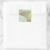 Central America 2 Vierkante Sticker (Tas)