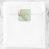 Central America 4 Vierkante Sticker (Tas)