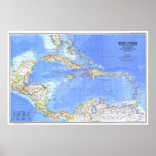 " Central America & West Indies: 1981 - Gedetaille Poster