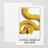 Central American Nope Rope - Viper Snake Danger Kaart (Voorkant / Achterkant)