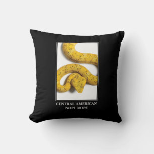 Central American Nope Rope - Viper Snake Danger Kussen