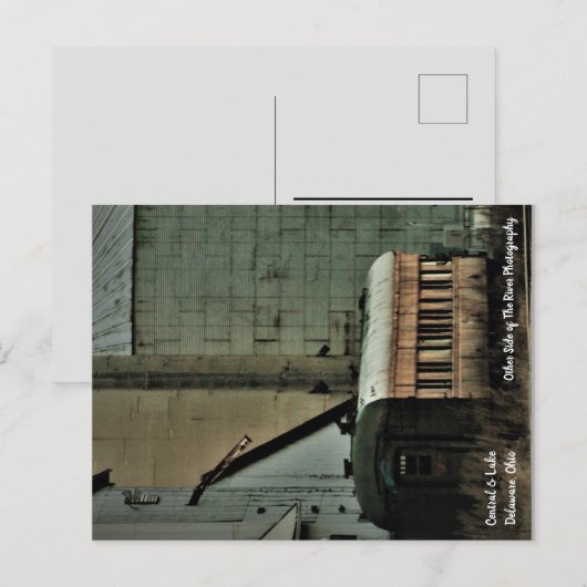 Central and Lake Train Tracks Delaware, Ohio Briefkaart (Voorkant / Achterkant)