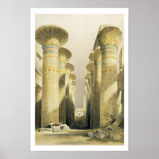 Central Avenue of the Great Hall of Columns, Karna Poster (Voorkant)