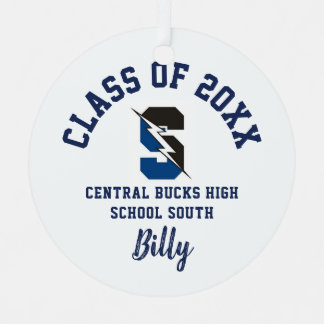 Central Bucks South Kerstversiering Metalen Ornament