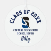 Central Bucks South Ornament Christmas Holiday (Achterkant)