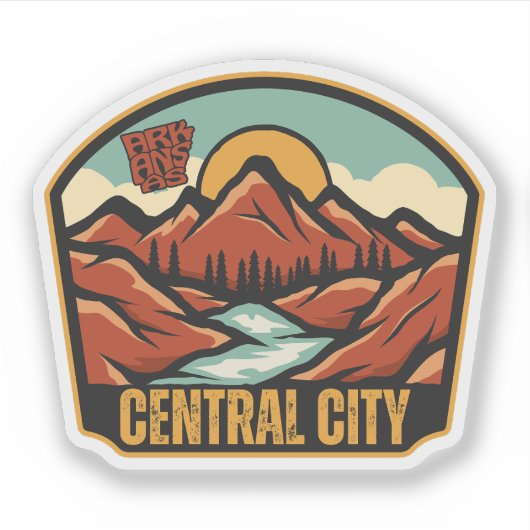 Central City, Arkansas Sticker (Voorkant)