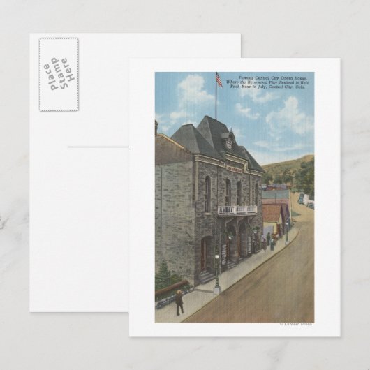 Central City, Colorado - City Opera House Briefkaart (Voorkant / Achterkant)