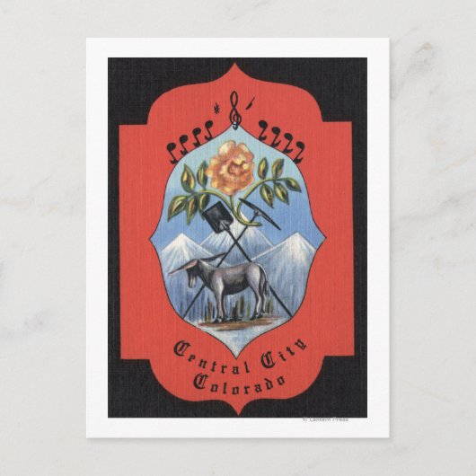 Central City, Colorado - Officieel Uitzicht van he Briefkaart (Voorkant)
