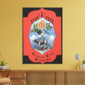 Central City, Colorado - Officieel Uitzicht van he Canvas Afdruk (Insitu (Woonkamer))