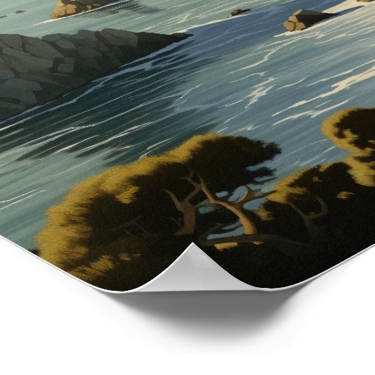 Central Coast Californië Poster (Hoek)