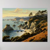 Central Coast Californië Poster (Voorkant)