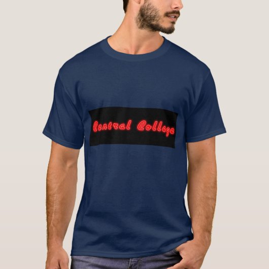 Central College Neon Sign T-shirt (Voorkant)