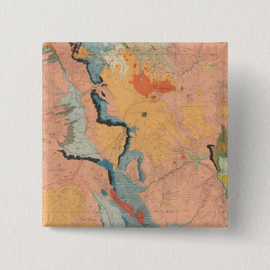 Central Colorado Vierkante Button 5,1 Cm (Voorkant)