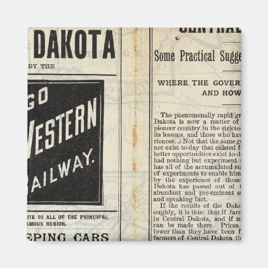 Central Dakota Magneet (Voorkant)