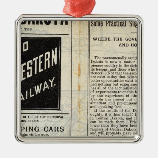Central Dakota Metalen Ornament (Voorkant)