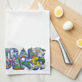 Central Gardens Muurschildering Keukendoek Theedoek (Quarter Fold)