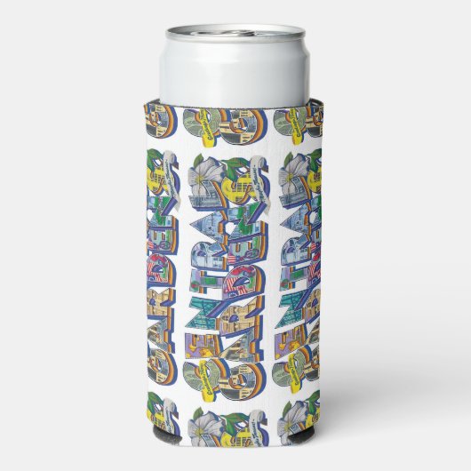 Central Gardens Muurschildering Koelbox Seltzer Blikjeskoeler (Seltzer Achterkant)