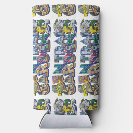 Central Gardens Muurschildering Koelbox Seltzer Blikjeskoeler (Achterkant)