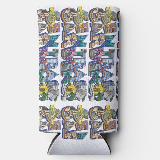 Central Gardens Muurschildering Koelbox Seltzer Blikjeskoeler (Voorkant)