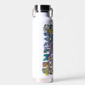 Central Gardens Muurschildering Waterfles (Voorkant)