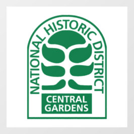 Central Gardens Window Decal