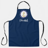 Central Golden Anchor Navy Blue Schort (Voorkant)